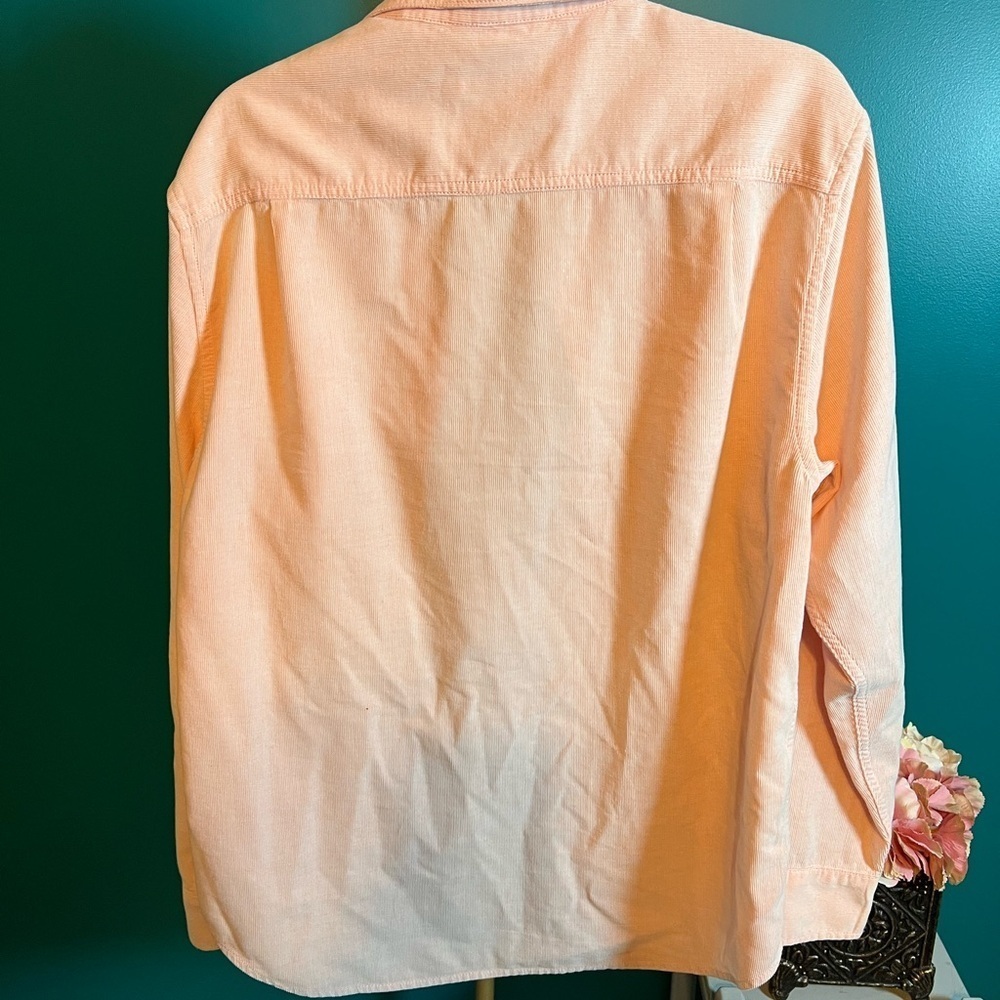Tommy Bahama Pink Corduroy Casual Button Down Shirt - Picture 2 of 4